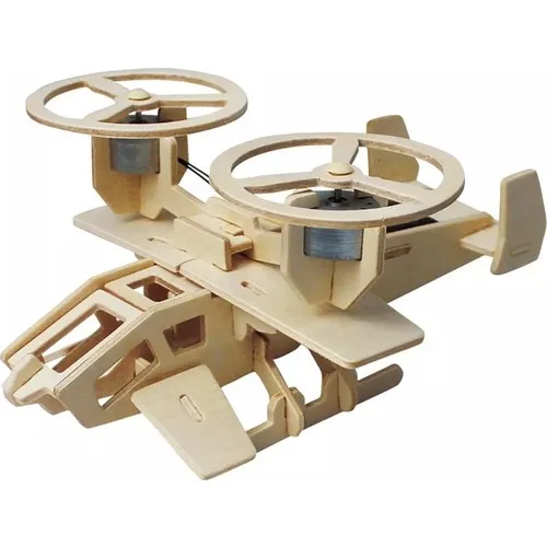 Robotime 3D Solar Powered Samson Airplane Wooden Puzzle P350