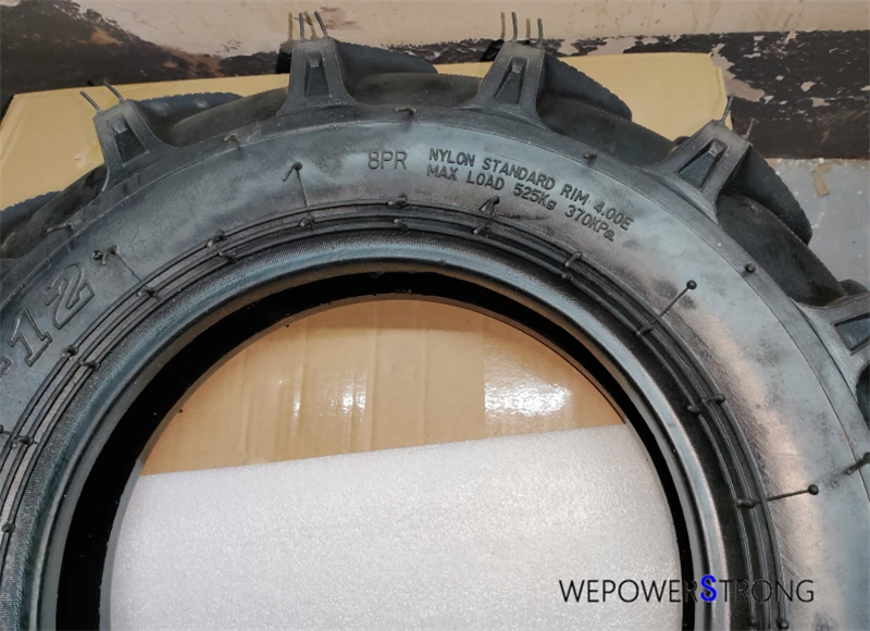 5.00-12 Outer Tyre Applied for 178F 186F 188F 190F 192F Or Similar Small Engine Powered 135 Tiller