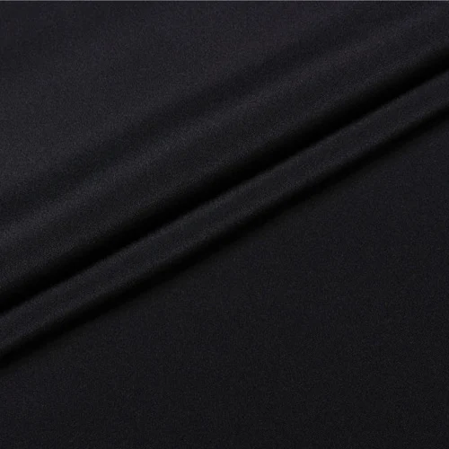 Thick 32momme thickness plain black heavier silk crepe de chine fabric,SCDC1097