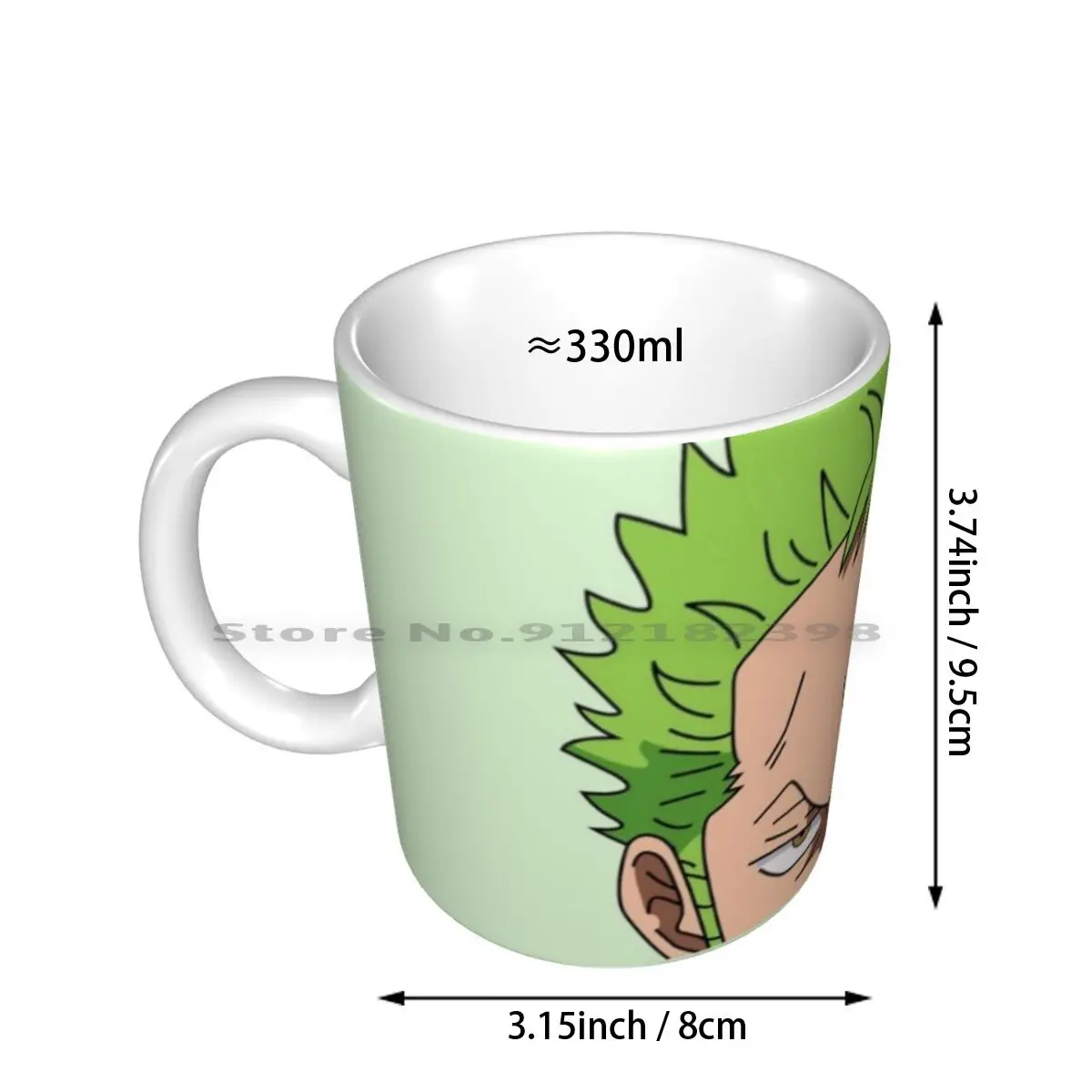 Roanoa Zoro Peeker | Ceramic Mugs Coffee Cups Milk Tea Mug Zoro Roanoa Zoro Peeker Zoro Peeker Anime Peeker Anime Guy Luffy