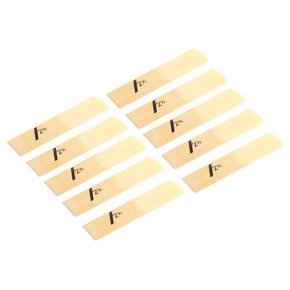 10pcs Clarinet Reeds Set Bb Tone Strength 1.5/2.0/2.5/3.0/3.5/4.0 Wind Instrument Reed