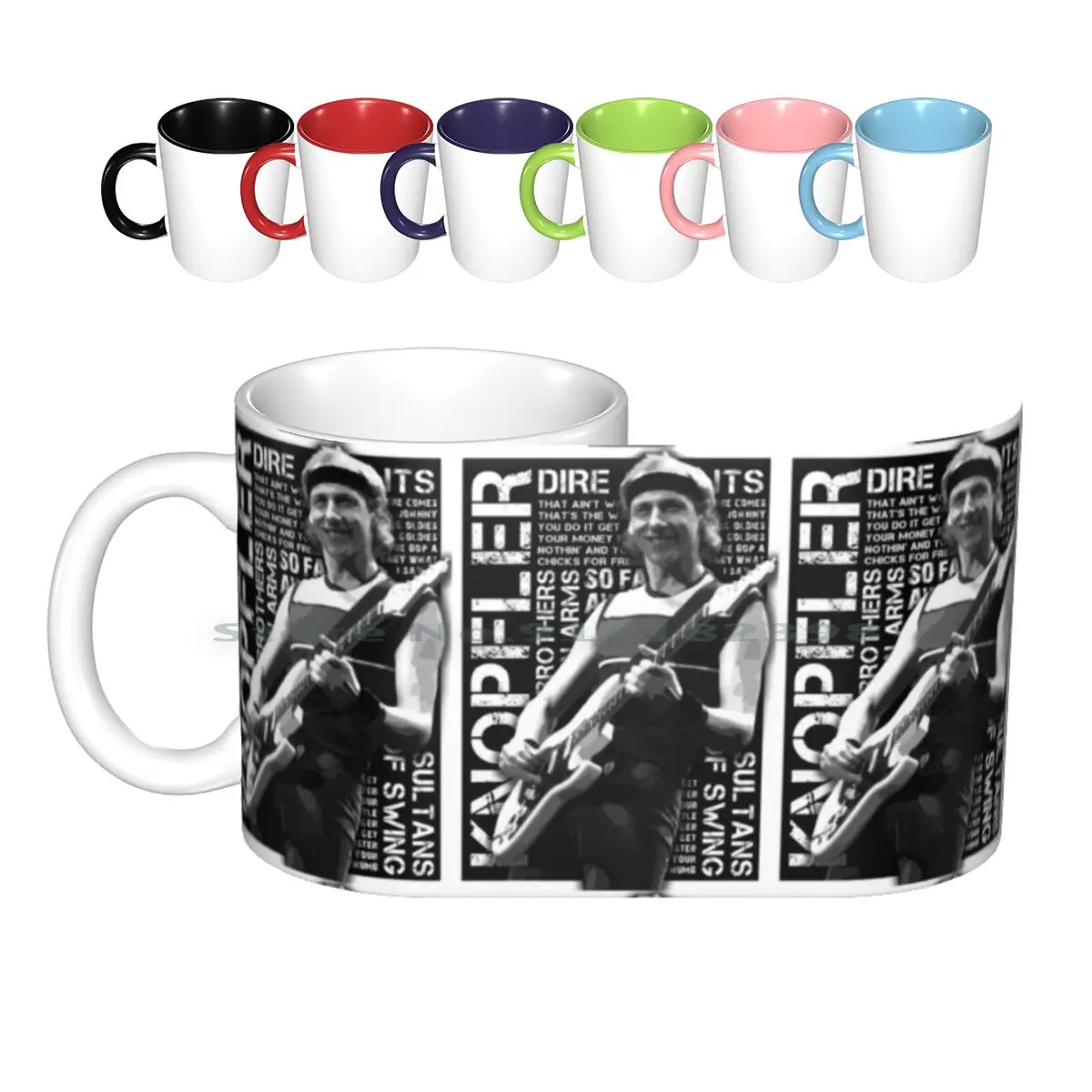 Mark's Greatest Hits Ceramic Mugs Coffee Cups Milk Tea Mug Dire Mark Straits Knopfler Band Dire Straits Creative Trending