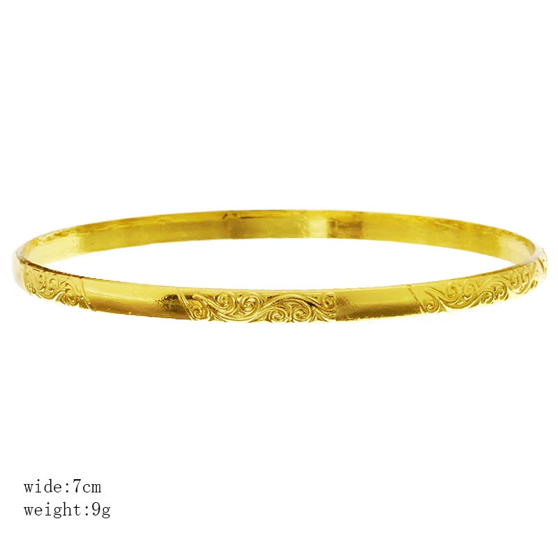 Dubai Gold Color Bracelet Morocco Women\'s Wedding Charm Fine Bracelet