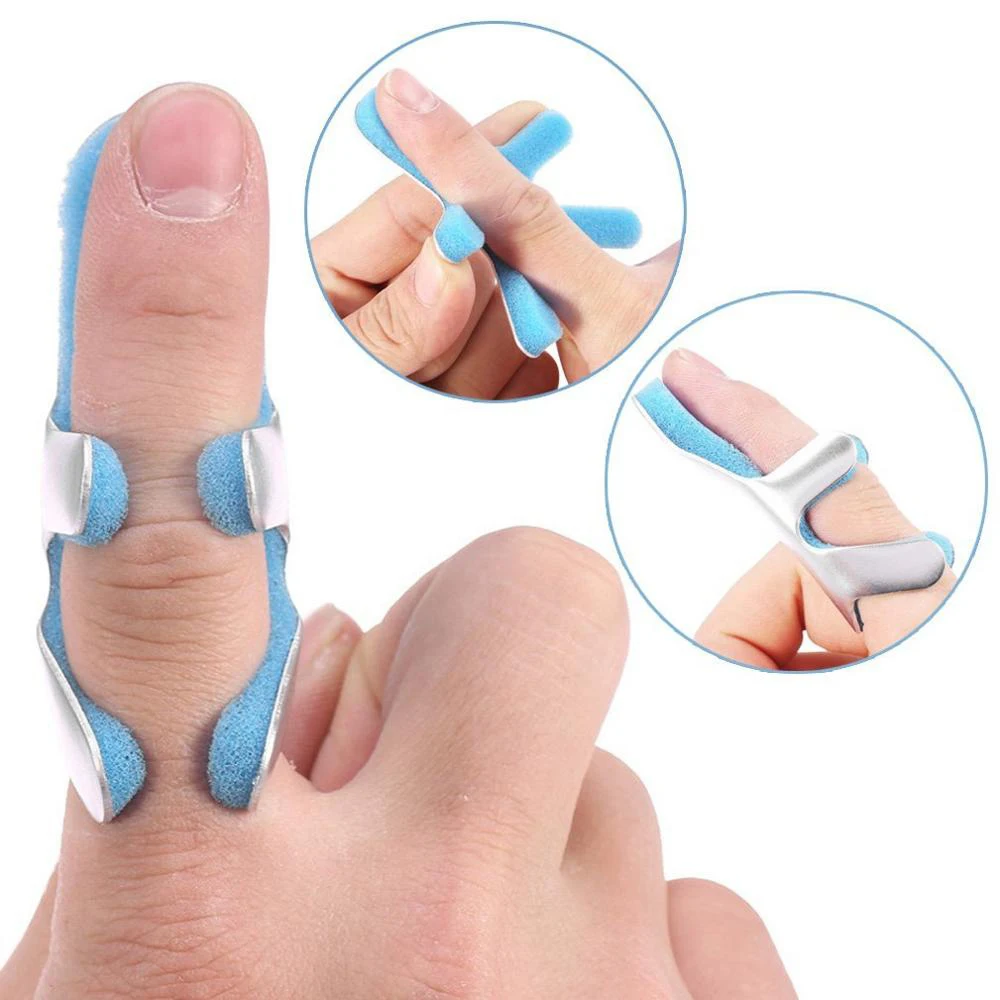 

3 Size Medical Frog Phalanx Finger Splint Brace Aluminium Toad Finger Protector Support Recovery Injury Malleable Support