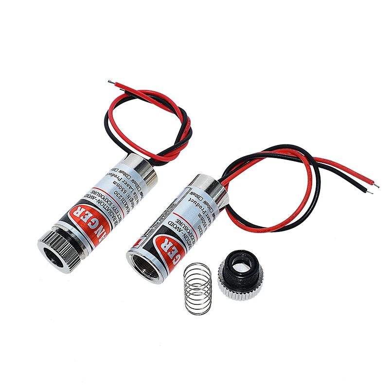 High Quality Red Line Laser Module 5mW 650nm Focus Adjustable Laser Head 5V Industrial Grade P0.05