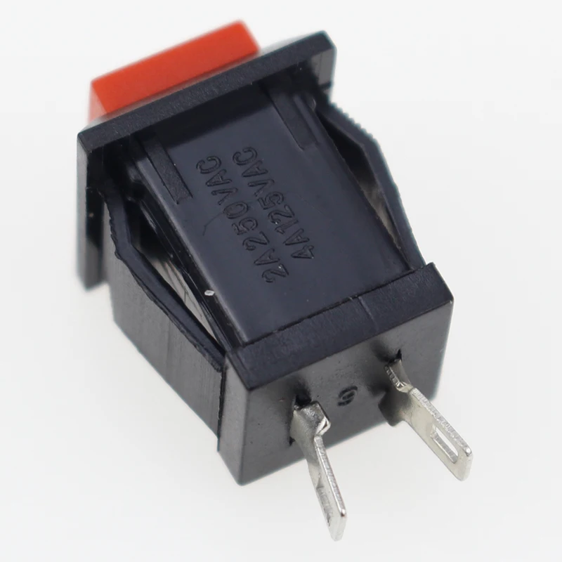 6PCS ON-OFF Momentary/Latching square push ON switch 2A 250V/4A 125V AC electric switch DS-429