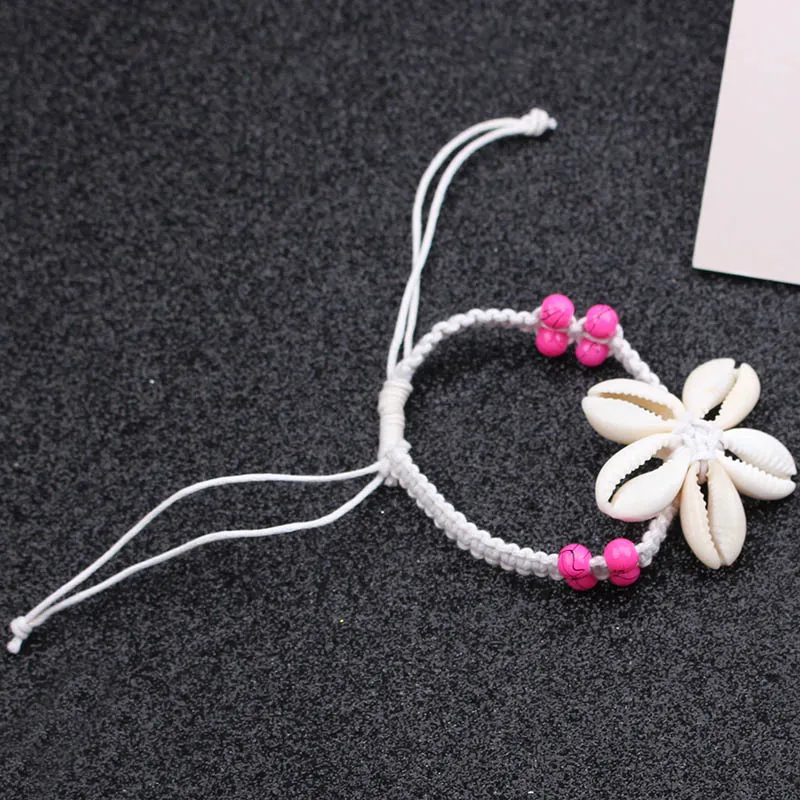 New Fashion Knit Shells Bracelets for Women Handmade Hand Jewelry Bohemian Beach Bracelet Femme Jewelry pulseras mujer moda