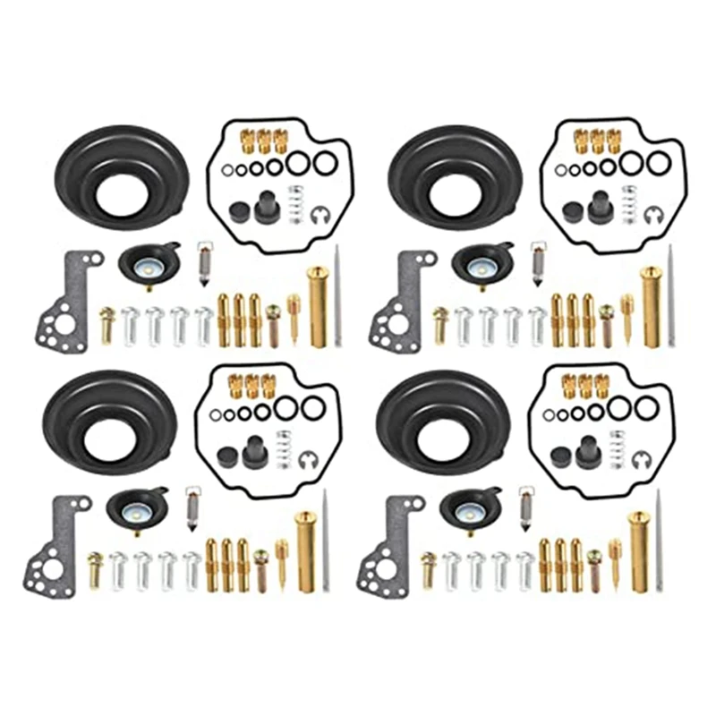 4-Pack Carburetor Repair Kit Diaphragm Air Cut-Off Valves Replacement for 1985-2007 Yamaha Vmax V-MAX 1200