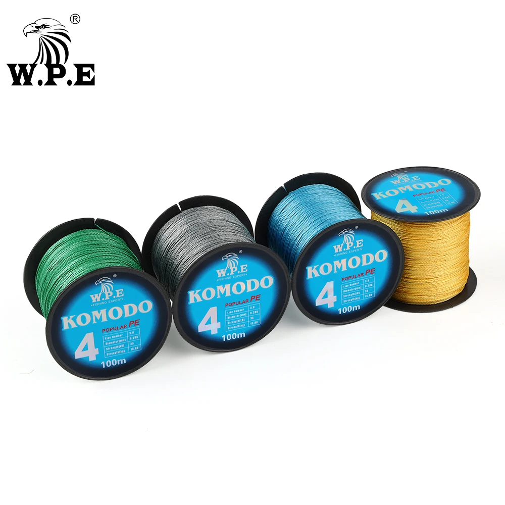 W.P.E. Komodo sedal trenzado 4 hebras 10-40lb