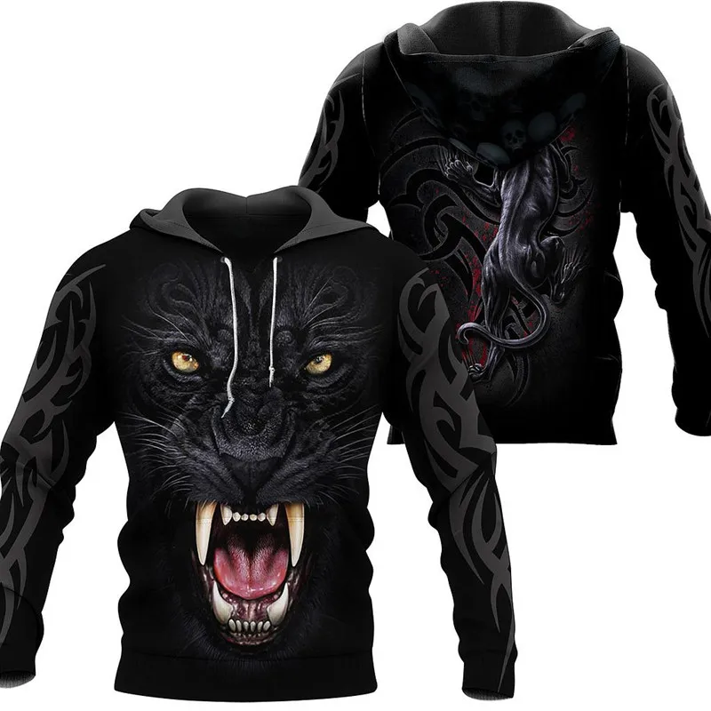 Black Panther 3D Full-printing Hoodies Fashion Autumn Sweatshirt Men Women Casual Harajuku Zip Jacket Z018