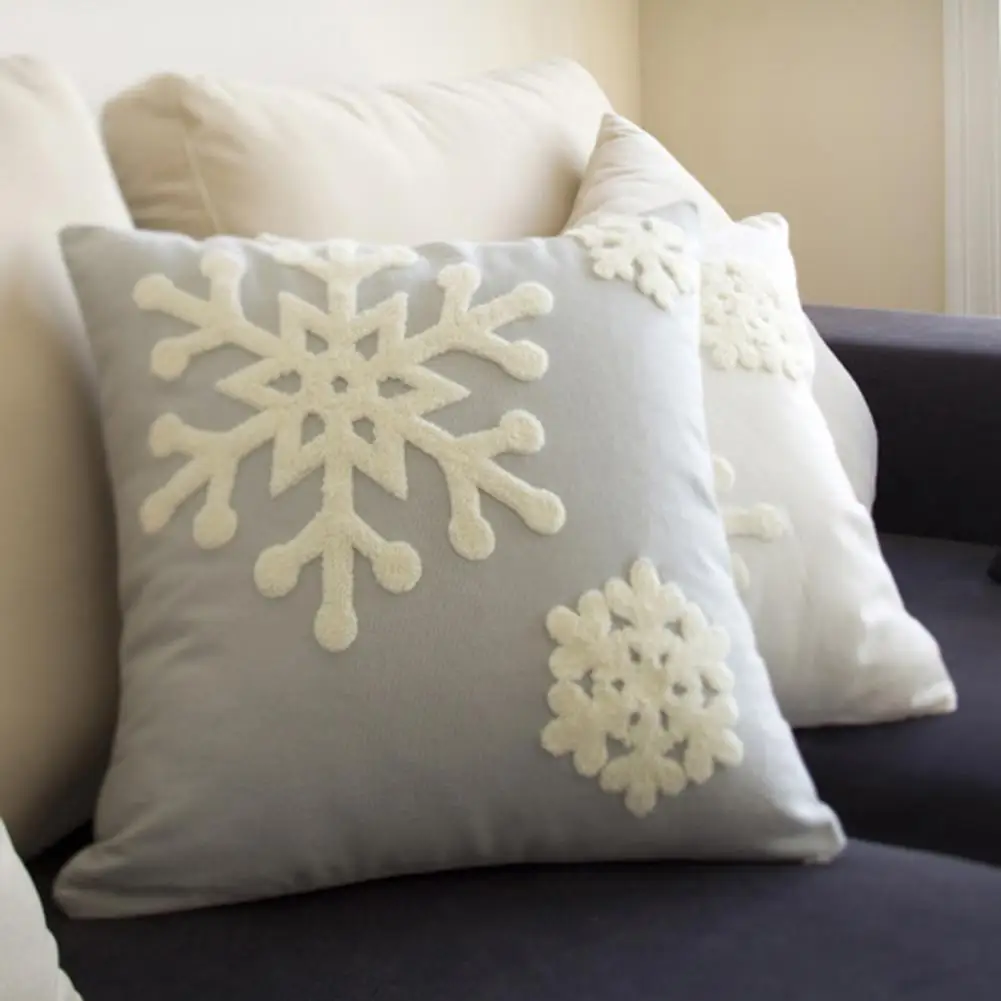 Pretty Cushion Cover Non-fade Washable  Pillowcase Christmas Home Accessories Pillowcase   for Office  Cushion Case