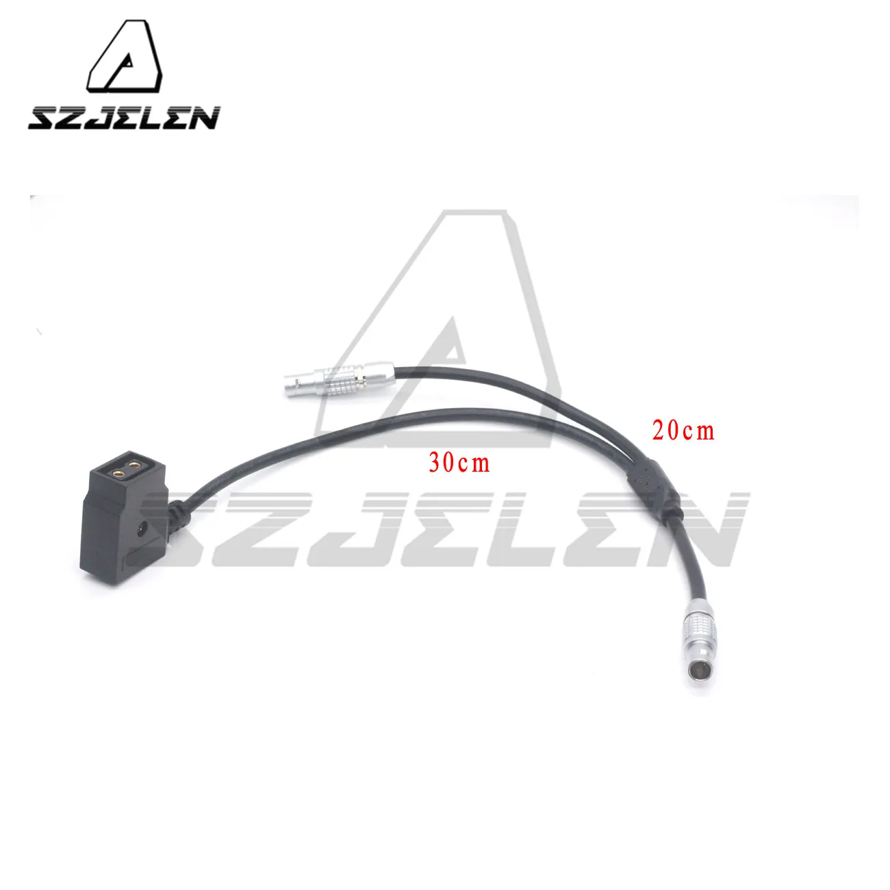 

12V 0B 2pin male plug to 2 pin male and Dtap female for Camera Power Cable