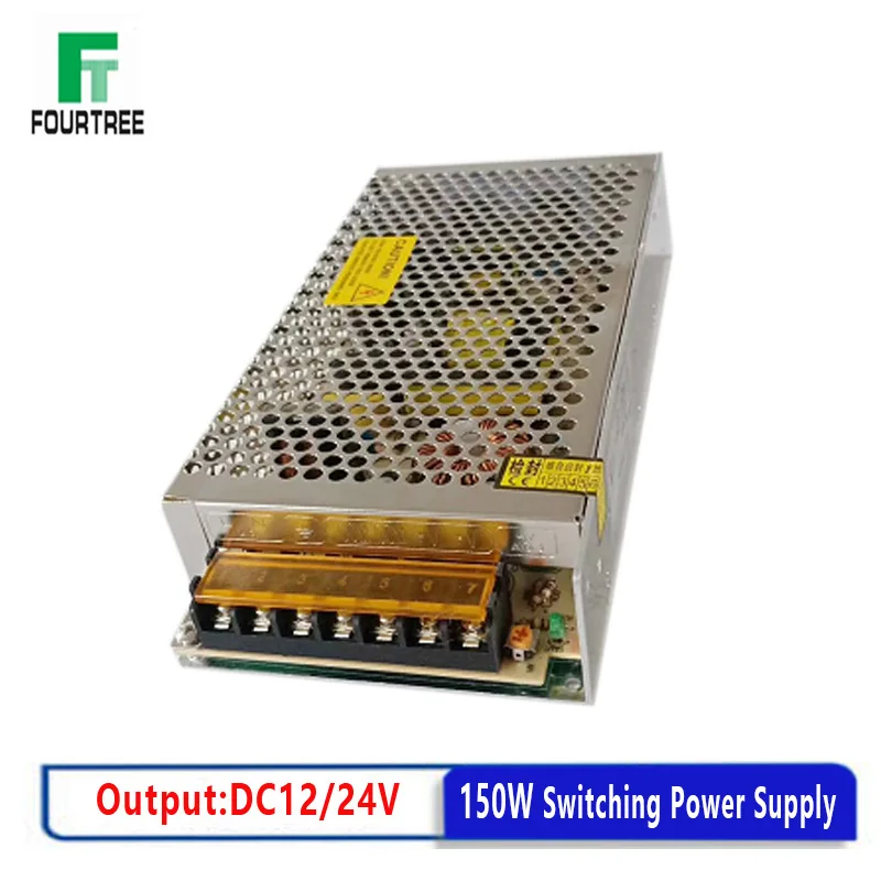 150W Switching Power Supply Light Transformer AC 110V 220V To DC 12V/12.5A 24V/6.5A Power Supply Source Adapter S-150-12V/24V