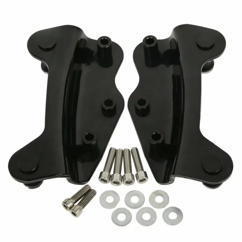 Motorcycle 4 Point Docking Hardware Kit For Harley Touring Road King Glide 2009-2013 2014-2024 Chrome Black