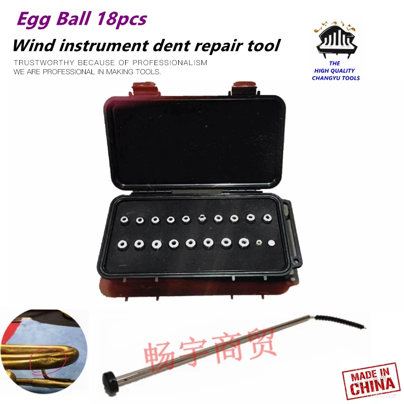 Wind instrument repair tool  Trumpet dent repair tool Egg Ball  Professional maintenance Trumpet Bending part the deformation