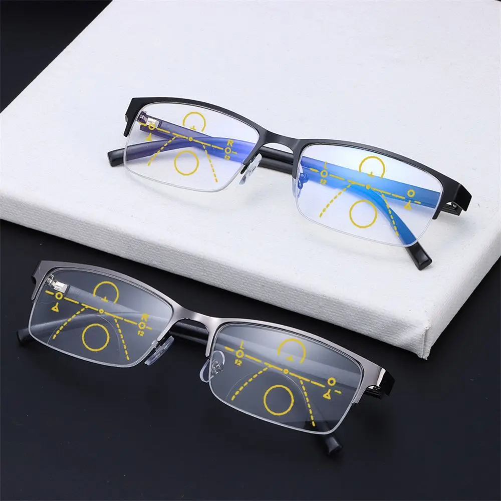 

Men & Women UV Filter Anti Eye Strain Progressive Multifocus Reading Glasses Blue Light Blocking Presbyopia Glasses