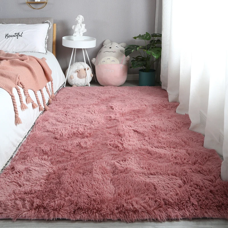 Soft Shaggy Area Rugs for Bedroom Fluffy Living Room Rugs Nursery Girls Carpet Kids Home Decor Rugs Fuzzy Plush Area Rugs Mats