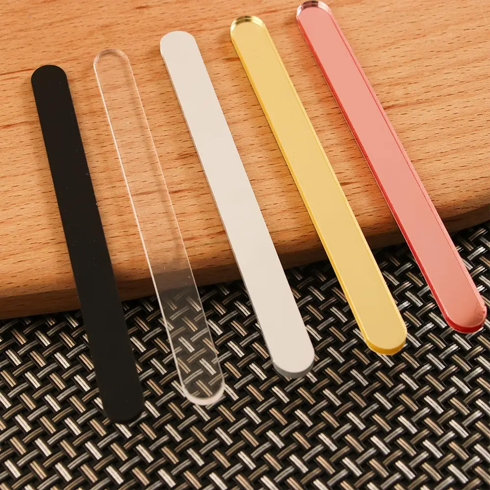 10pcs Useful Acrylic Ice Cream Sticks Popsicle Stick Kids Crafts DIY Handmade Making Crafts Baby Shower Kis Gift