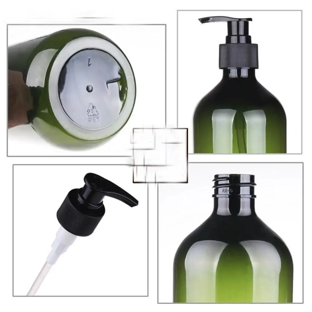 1000ml Bathroom Shampoo Bottle Soap Dispenser Body Wash Conditioner Refillable Bottle Empty Plastic Storage Jar Press Bottle