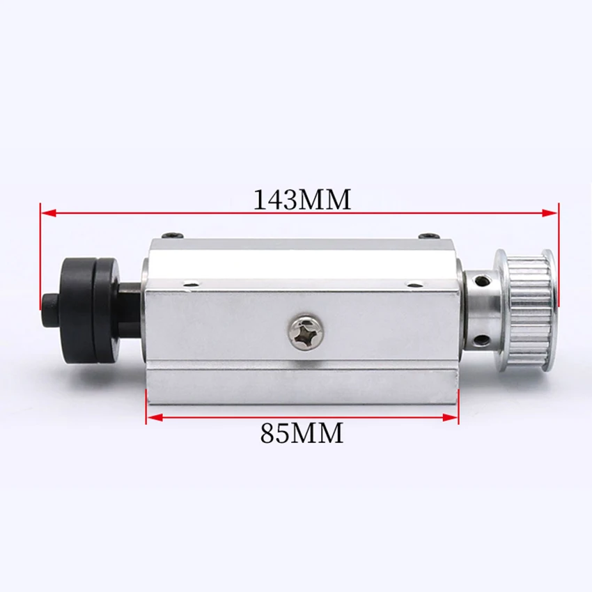 Aluminum Alloy Grinding Tool Mini Table Saw No Power Spindle Assembly High Precision DIY Wood Bearing Housing Cutting Machine