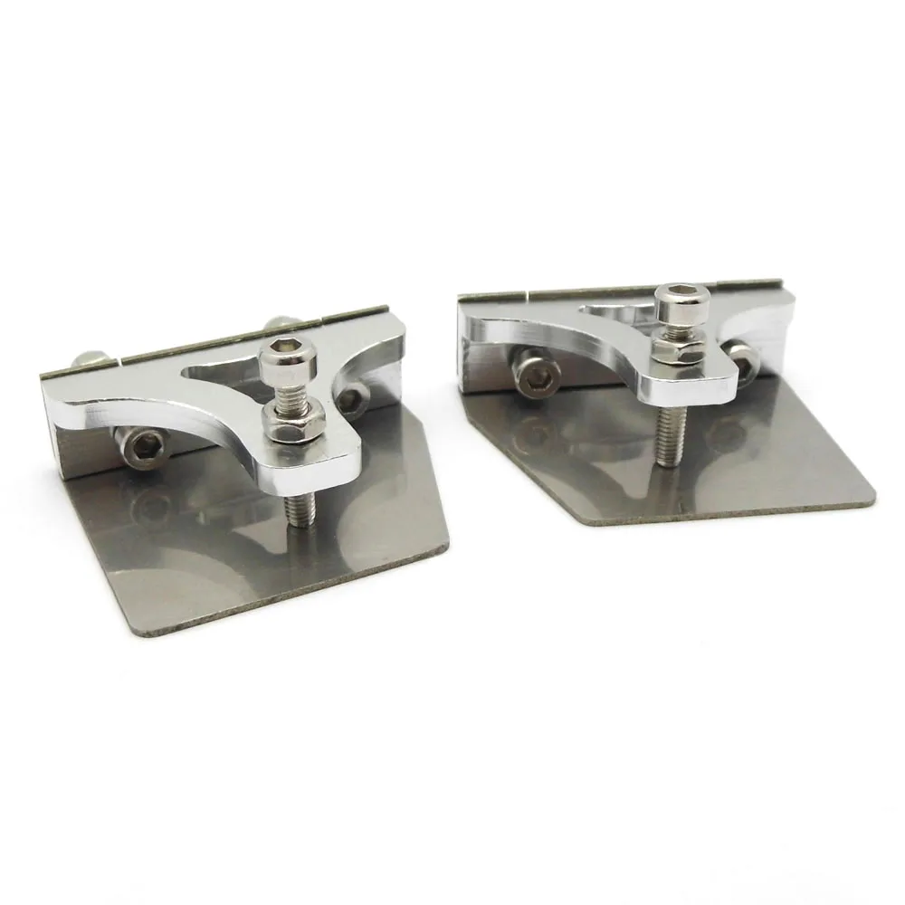 1Pair RC Boat Trim Tabs Balance Plate 38mm*32mm Trim Flaps for 60cm-75cm RC Boat Speed MONO Vee Oval Boat Model