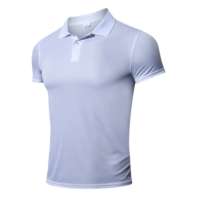 Quick Dry T-Shirt for Men, Running Jersey, Breathable Fitness Shirt, Tight Sportswear, Short Sleeve Shirt, Turn Down Collar