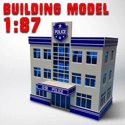 1:87 HO Scale Outland Police Office Staion Government Building Morden Model