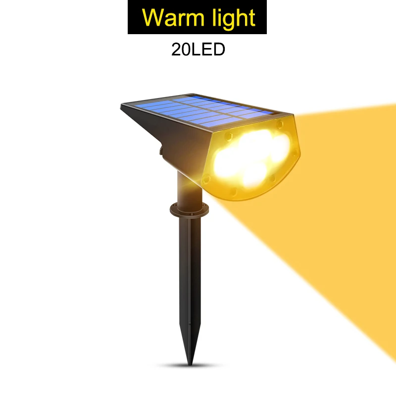 Amaryllis 2-in-1 Solar Landscape Spotlight Black 3