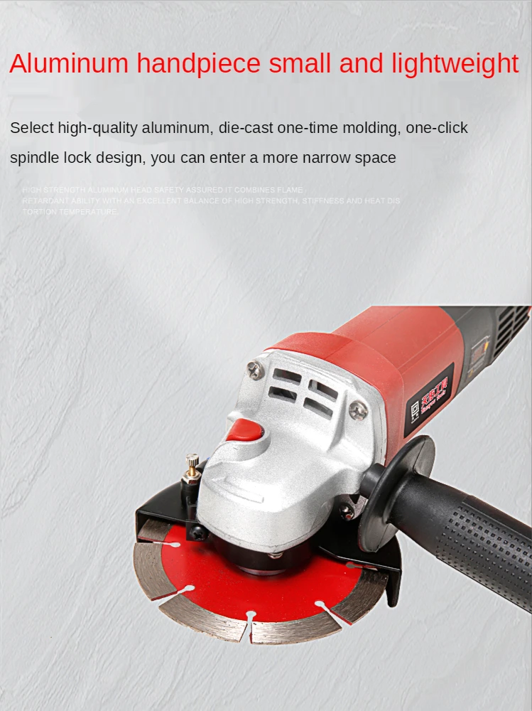 220V Automatic Water Supply High-power Wall slot Machine Cutting Machine Angle Grinder 1200W