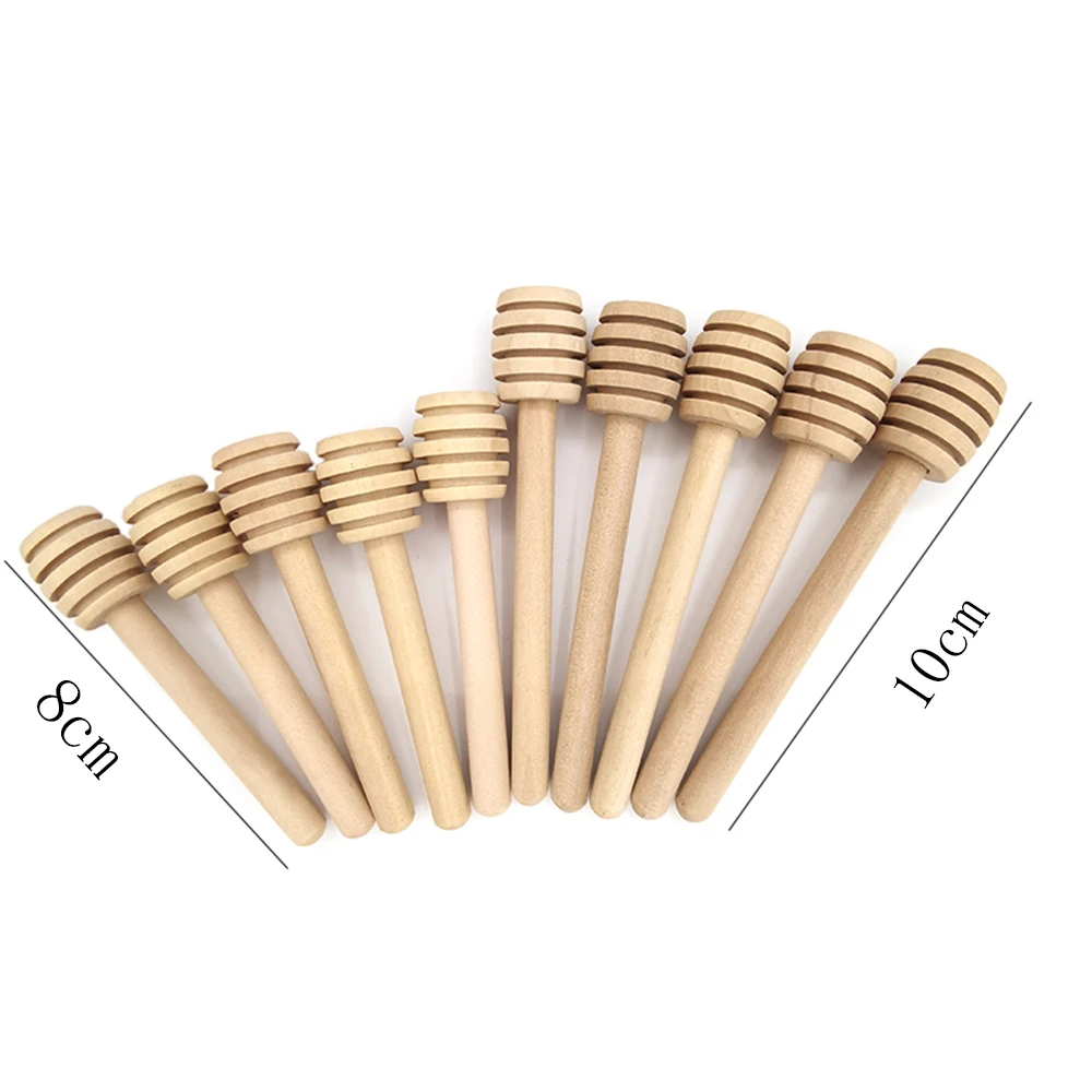 20/50/100PCS Personalise Honey Stir Bar Customized Mini Wooden Honey Spoon Wedding Party Gift Kitchen Dessert Utensils