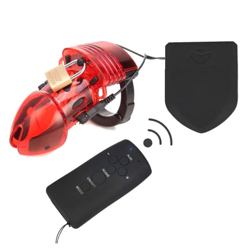 Massageador de pulso elétrico para homens, Silicone Cock Lock, Gaiola de Castidade Masculina, Anel Uretral, Masturbação Sex Toys