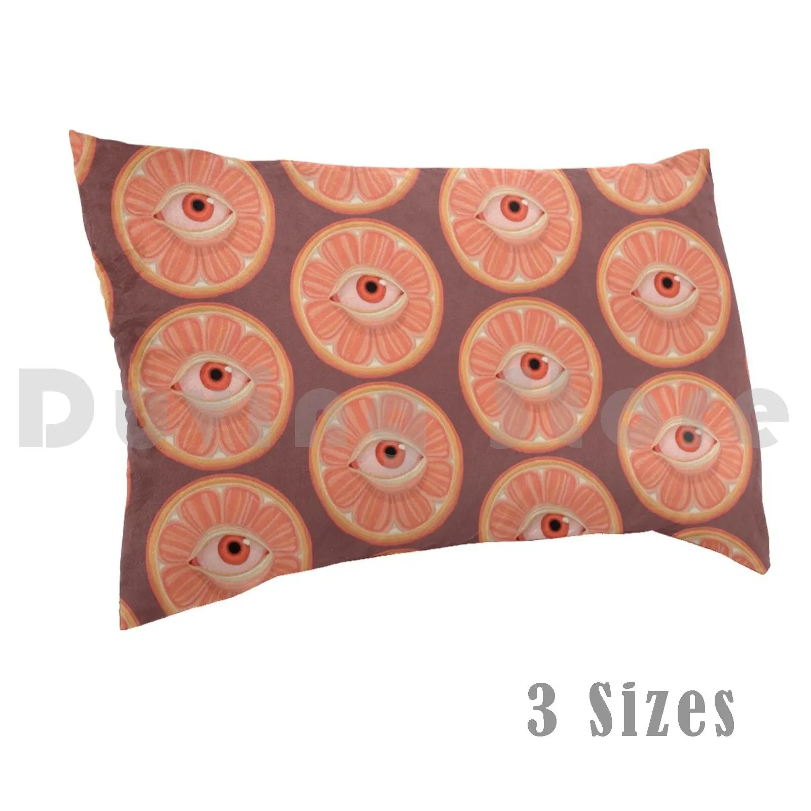 Seeing Orange Pillow Case Printed 35x50 Preterthings Orange Citrus Orange Juice Orangejuice Eye Bloodshot