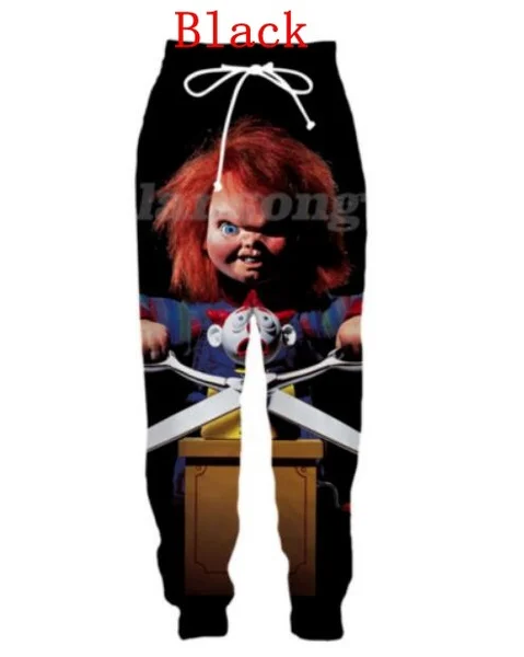 New 3D Printing  Childs Play Chucky Fashion Men Women Tracksuits Crewneck Hip Hop Pants  Plus Size S-7XL Streetwear