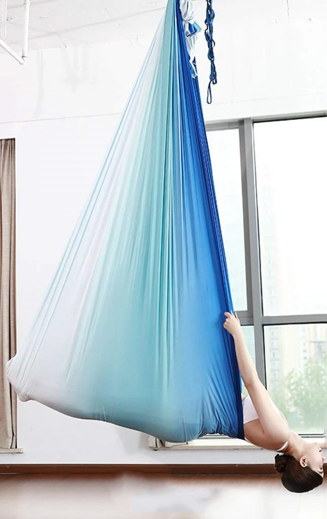 5*2.8M Aerial Yoga Hammock Color Gradient Anti-Gravity Yoga Sling Anti-gravity Lateral Tension Fabric