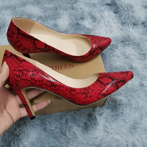 13 Style 2025 New Classic Sexy Pointed Toe 9cm mid High Heels Women Pumps Faux Suede Black red Office Party Wedding Shoes Plus