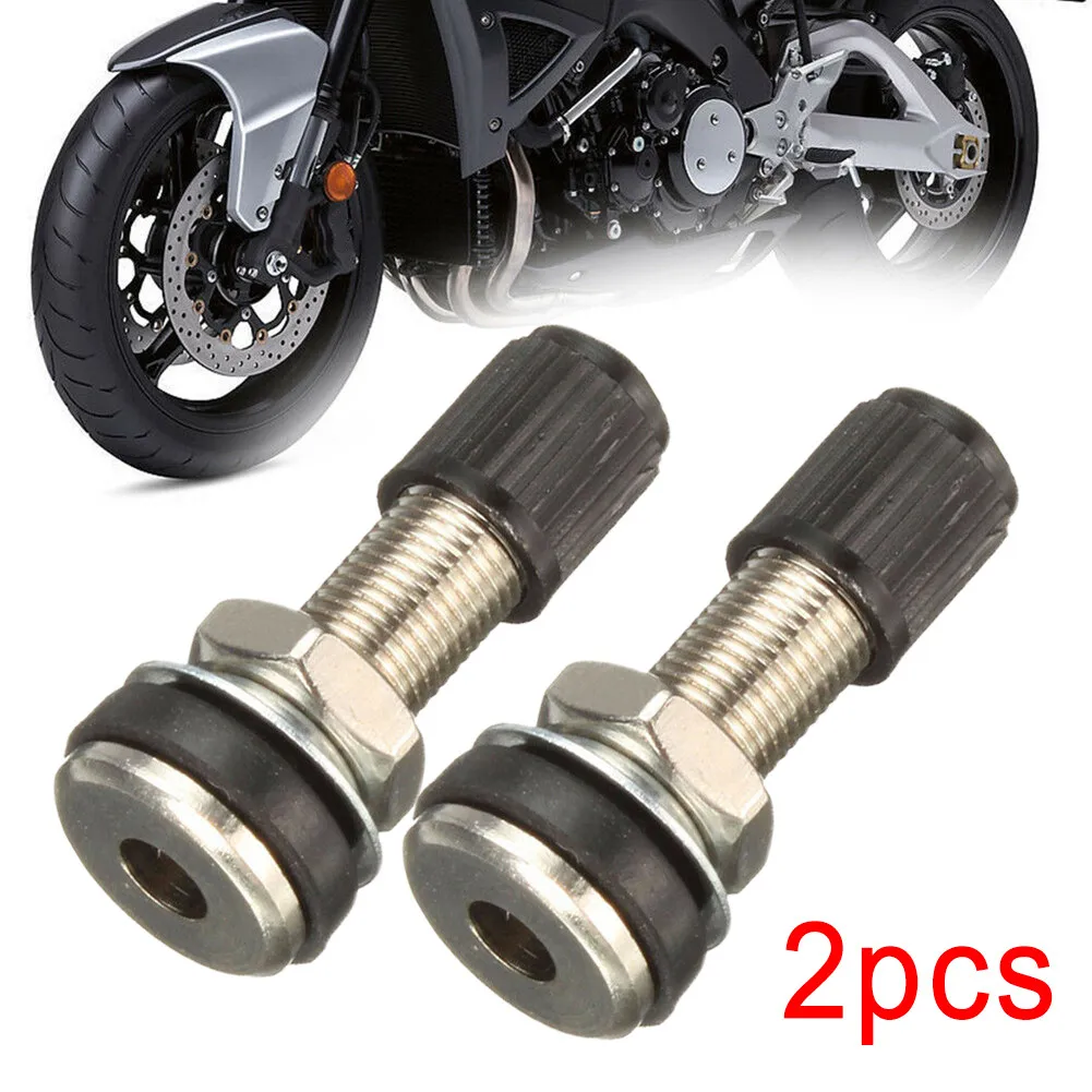 2*Universal Motorcycle Wheel Valve 32mm-Motorbike Scooter Bike Quad Tubeless Mountain Tyre Valve Dustcap Car Repair Accessories