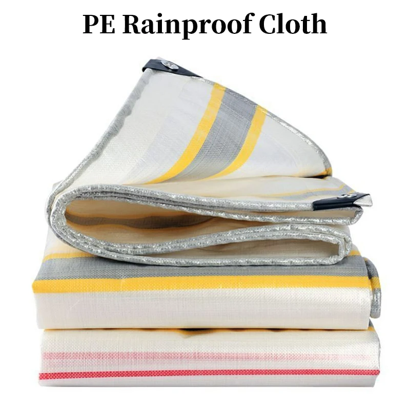 0.3mm PE Tarpaulin Rainproof Cloth Outdoor Garden Plant Awning Boat Car Truck Canopy Waterproof Shading Sail Pet Dog House Cover