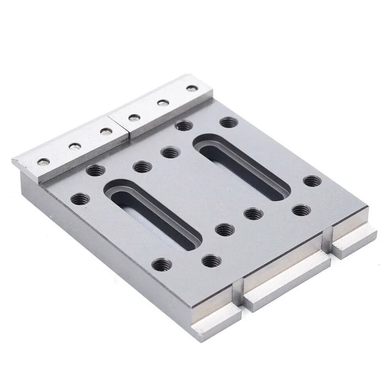 1PC M8 CNC Wire EDM Fixture Board Stainless Jig Tool 120x100X15mm Fit Leveling & Clamping