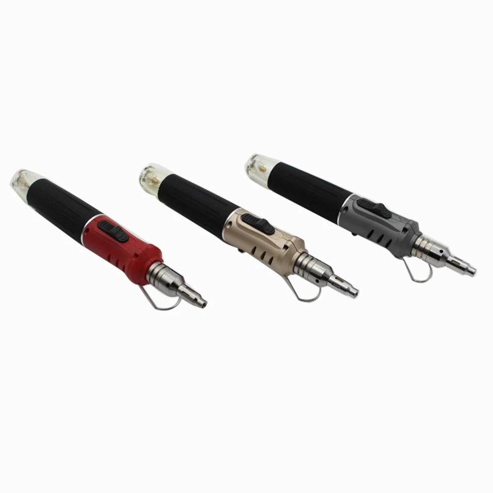 10-In-1 Gas Soldering Iron Set Auto Self-Ignition Cordless Welding Torch Pen Kit Multifunctional Butane Tip Blow Burner Tool