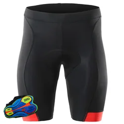 Pantalones cortos de ciclismo para hombre, Shorts con almohadilla 20D, elásticos, color negro, para bicicleta de montaña, Lycar, XXS-5XL