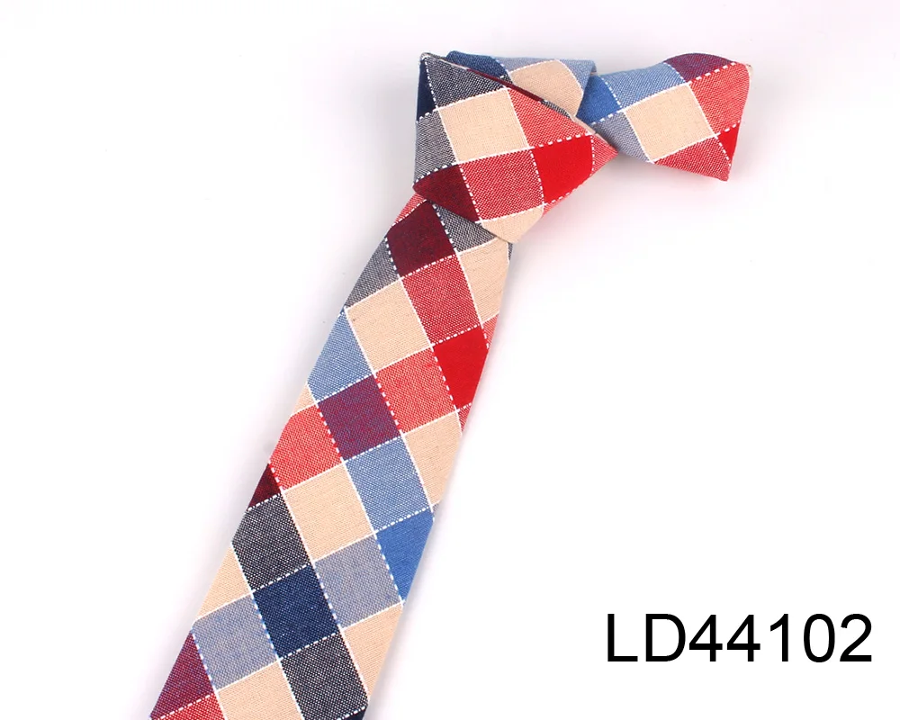 Mode Gewebte Baumwolle Krawatten Für Männer Dünne Männer Krawatte Für Hochzeit Casual Plaid Krawatten Anzüge Schlank Plaid Krawatten Gravatas – Detail 38