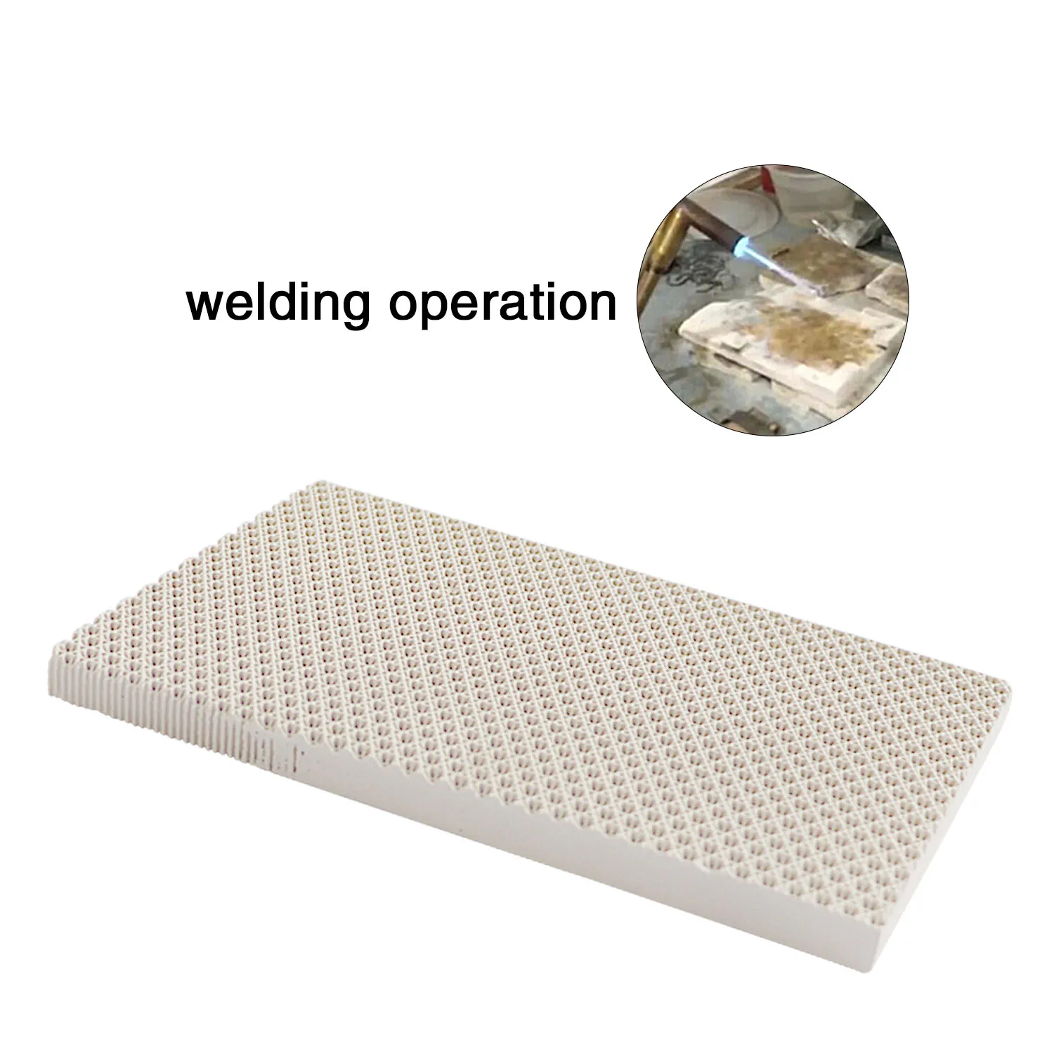 Square Honeycomb Welding Plate Round Refractory Brick Gold Silver Copper Jewelry Welding Processing Heat Insulation