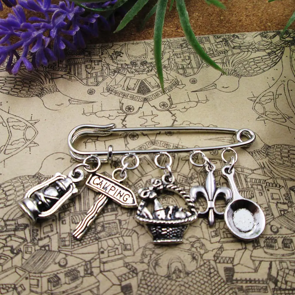Scout Girl Guide Brownie Cub Brooch. Camp Backpack Charm Brooch Jewellery Quirky Gift Scout Leader.
