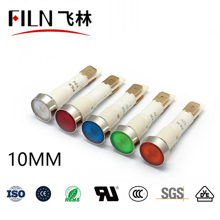 

FILN FL1P-10NJ-4 high qoality indicator light 12v 24v 110v 10mm led signal light signal lamp