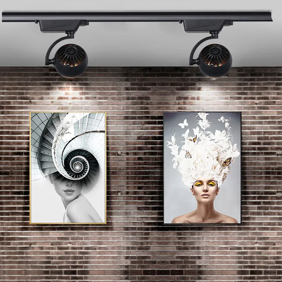 20/25W Modern LED Track Spotlight Adjustable Restaurant Clothe Shop Background LED Ceiling Rail Track Spotlight
