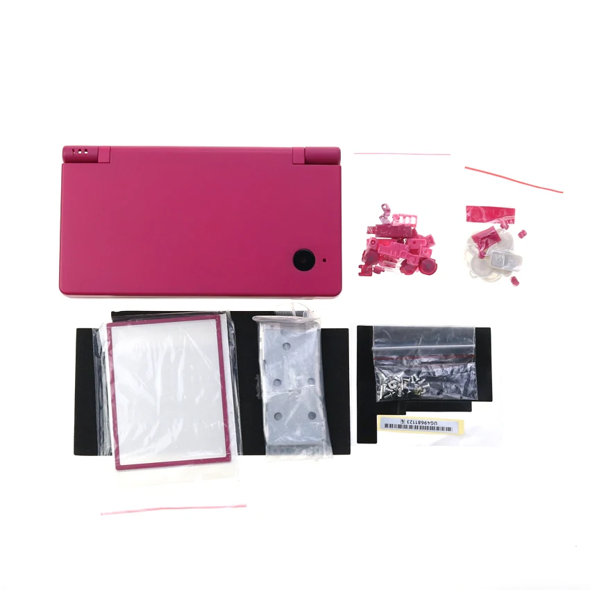 Cltgxdd 1 set per cover console DSI NDSI, alta qualità, set completo di sostituzione dell'involucro, con kit di pulsanti, obiettivo dello schermo