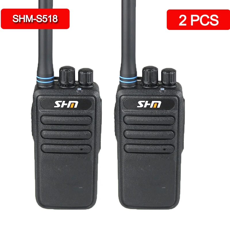 

2PCS SHM 518 Walkie Talkie Long Range Band Portable Radio for Hunting Two-way Radio walkie-talkie Radio Transceiver Communicator