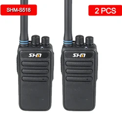 2PCS SHM 518 Walkie Talkie Long Range Band Portable Radio for Hunting Two-way Radio walkie-talkie Radio Transceiver Communicator