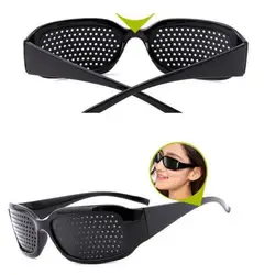 5/1 Pcs Improve Pinhole Glasses With Holes Black Vision Care Pinhole Eye Exercise Eyeglasses Eyesight Improve plastic eyewear