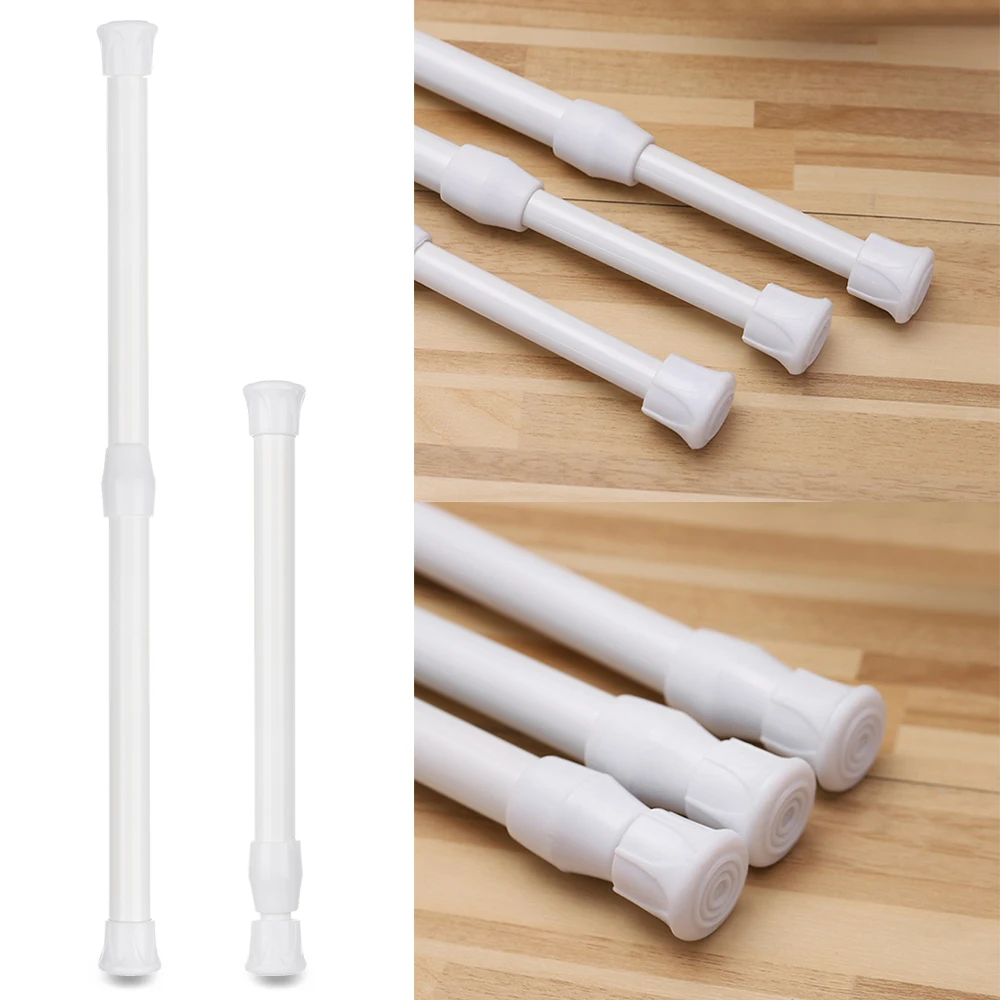 Curtain Rods Telescopic Pole Bathroom Extendable Sticks Household Adjustable Pole Loaded Hanger - Image 3